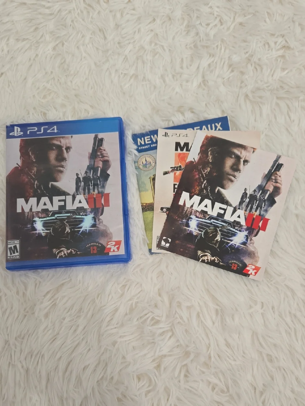 Sony PS4 Mafia III Video Game - Blue Case